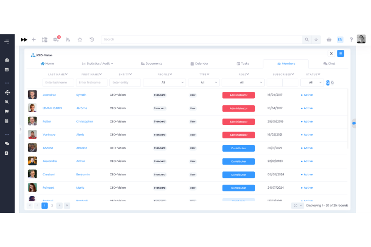 Member and role management in GoFAST