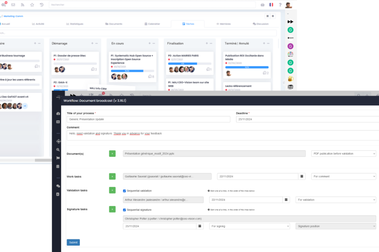 GoFAST DMS Kanban Processes and Tasks